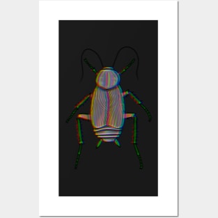 Chromatic Oriental Cockroach (Blatta orientalis) Posters and Art